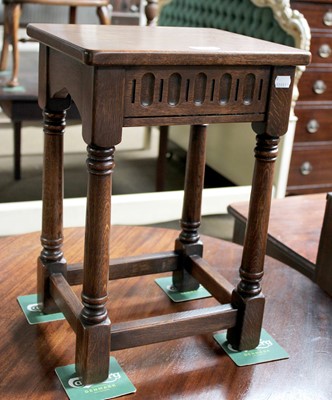 Lot 1350 - A 20th Century Carved Oak Stool