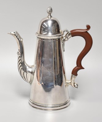 Lot 13 - A George V Silver Coffee-Pot, by Collingwood...