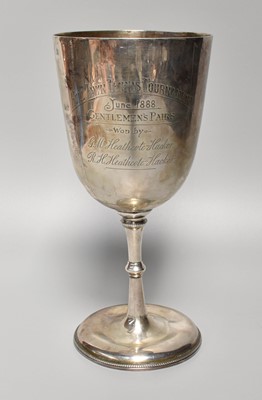 Lot 22 - A Victorian Silver Goblet, by George Maudsley...