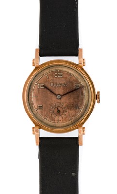 Lot 2216 - Bulova: A 14 Carat Gold Filled Wristwatch,...