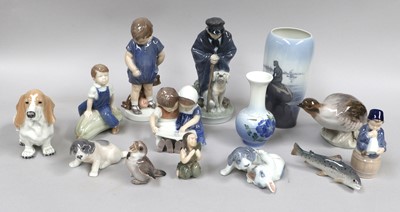 Lot 216 - A Selection of Copenhagen Ceramics, consisting...