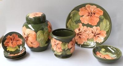 Lot 183 - A Collection of Moorcroft Pottery, coral...