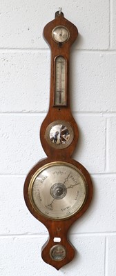 Lot 1272 - A Rosewood Wheel Barometer, signed A.Vannini,...