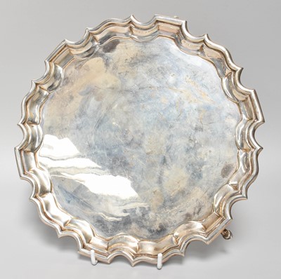 Lot 17 - A George V Silver Salver, by Carrington and Co....