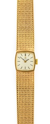 Lot 2278 - Omega: A Lady's 9 Carat Gold Wristwatch,...