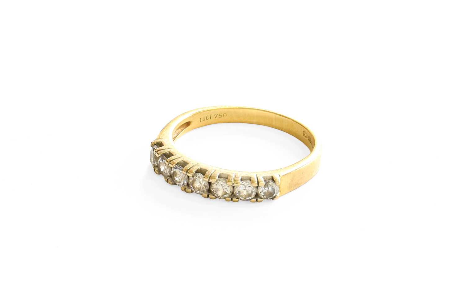 polygon ring | gokstone Images High Quality Grahic Lot 216 - An 18 Carat Gold Diamond Seven Stone Ring,