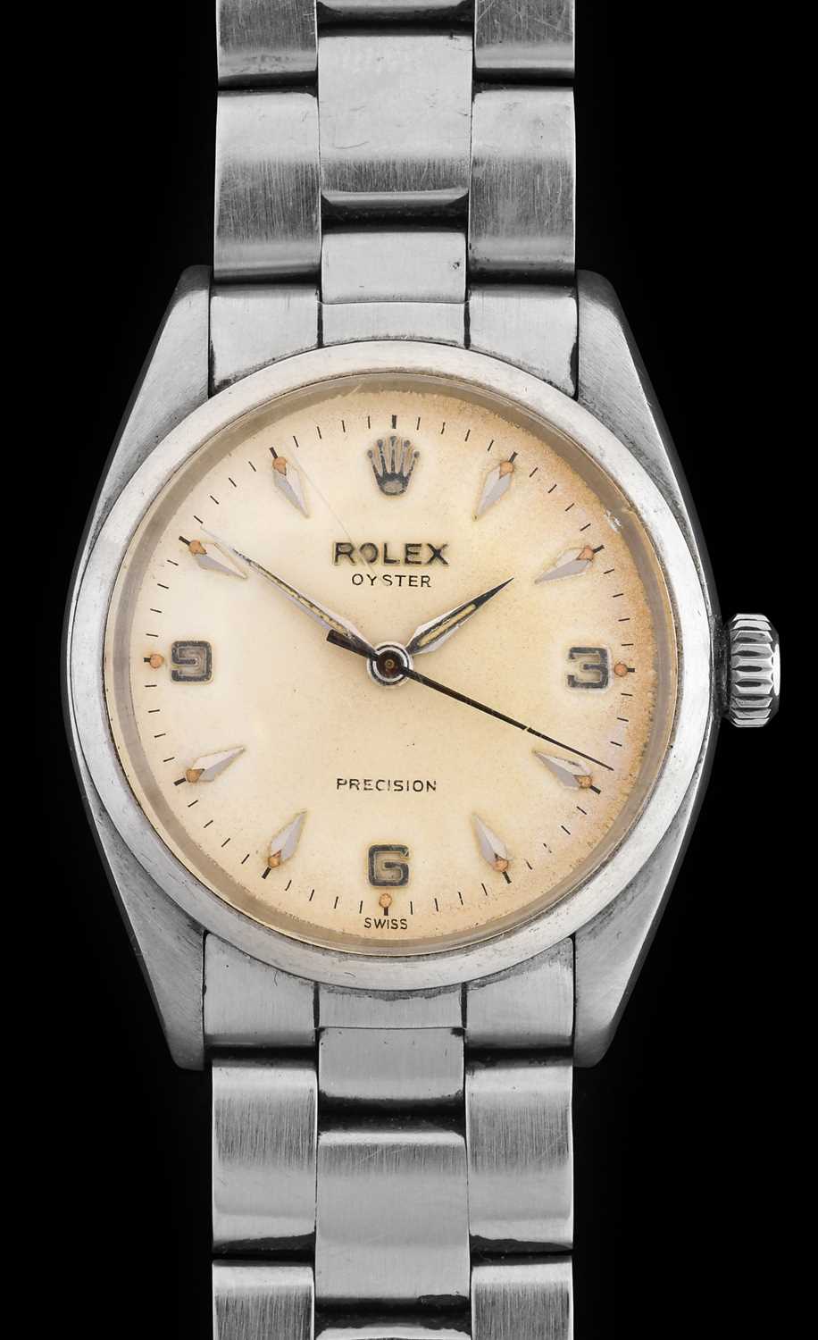 Lot 2158 - Rolex: A Stainless Steel Centre Seconds...
