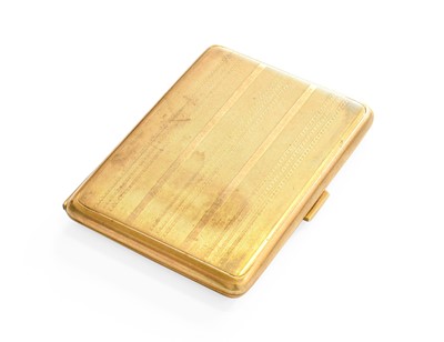 Lot 218 - A 9 Carat Gold Cigarette Case