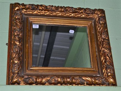 Lot 393 - Gilt framed antique mirror