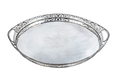 Lot 2039 - A Victorian Silver Gallery Tray