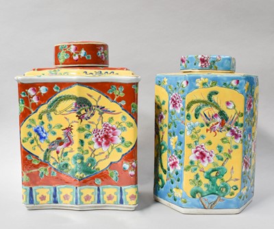 Lot 321 - Two Chinese Porcelain Ginger Jars and Covers,...