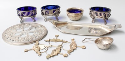 Lot 63 - A Collection of Assorted Silver, comprising...