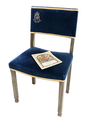 Lot 752 - An Elizabeth II Limed Oak Silver Jubilee Chair,...