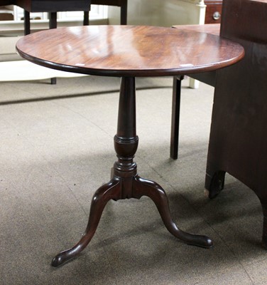 Lot 1351 - A George III Mahogany Tripod Table, 80cm by 75cm