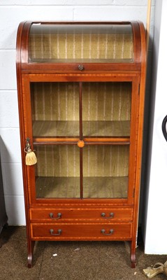 Lot 1405 - A Cross-Banded Mahogany Display Cabinet, with...