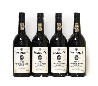 Lot 3210 - Warre's 1980 Vintage Port (four bottles)