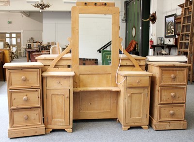 Lot 1425 - Pine Dressing Table, 127cm by 33cm by 154cm...