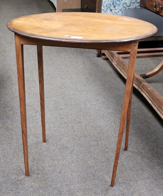 Lot 1359 - A Small 19th century Oval Lamp Table, 60cm by...