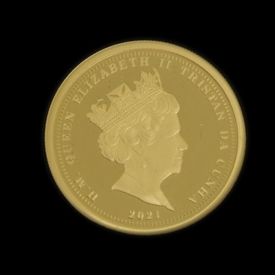 Lot 293 - 2x Tristan da Cunha Gold Proof Coins,...