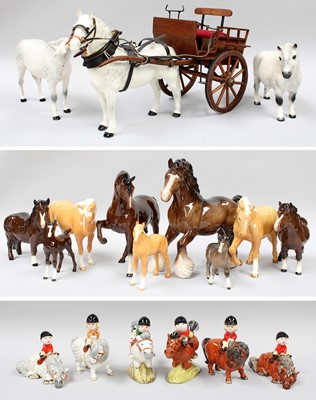 Lot 241 - Beswick and Royal Doulton Horses and Foals...