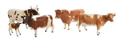 Lot 129 - Beswick Ayrshire Cattle Comprising: Bull Ch....