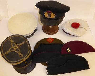 Lot 139 - A Post-1953 Royal Navy Peaked Cap, with mohair...