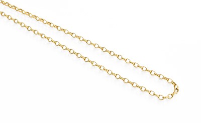 Lot 248 - A Trace Link Chain, stamped '375', length 59cm