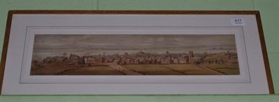 Lot 417 - English School (19th century) Panorama of Liverpool in 1725