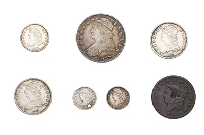 Lot 137 - Selection of Early 19th Century USA Coinage; 7...