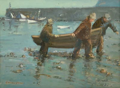 Lot 530 - Richard Marshall (1944-2006) Staithes -...