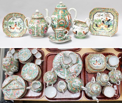 Lot 255 - A Large Quantity of Cantonese Export Porcelain,...