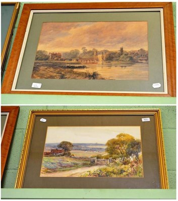 Lot 424 - After David Cox Jnr and M Aincliffe, two watercolour, landscapes (2)