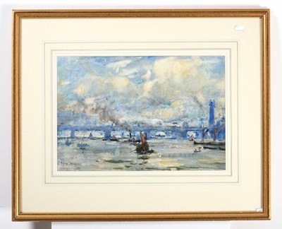 Lot 1022 - Rowland Henry Hill (1873-1952) The Thames...