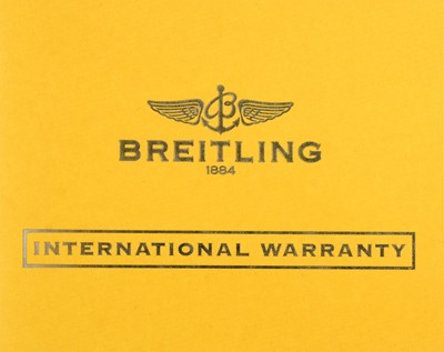 Lot 2142 - Breitling: A Fine Limited Edition 18 Carat...