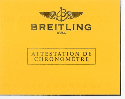 Lot 2142 - Breitling: A Fine Limited Edition 18 Carat...