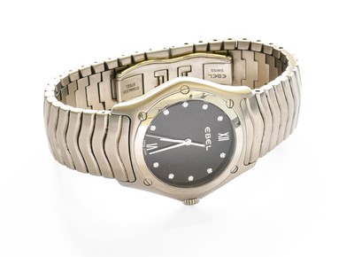 Lot 236 - A Stainless Steel Ebel Wristwatch, model:...