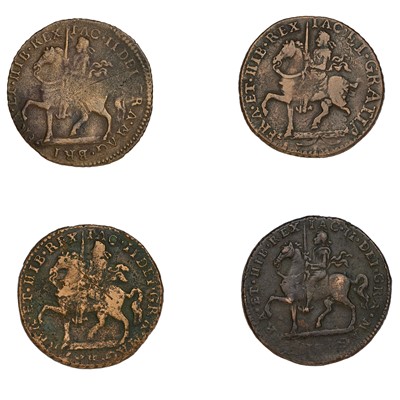 Lot 118 - 4x Ireland, James II, 'Gun Money' Crowns 1690,...