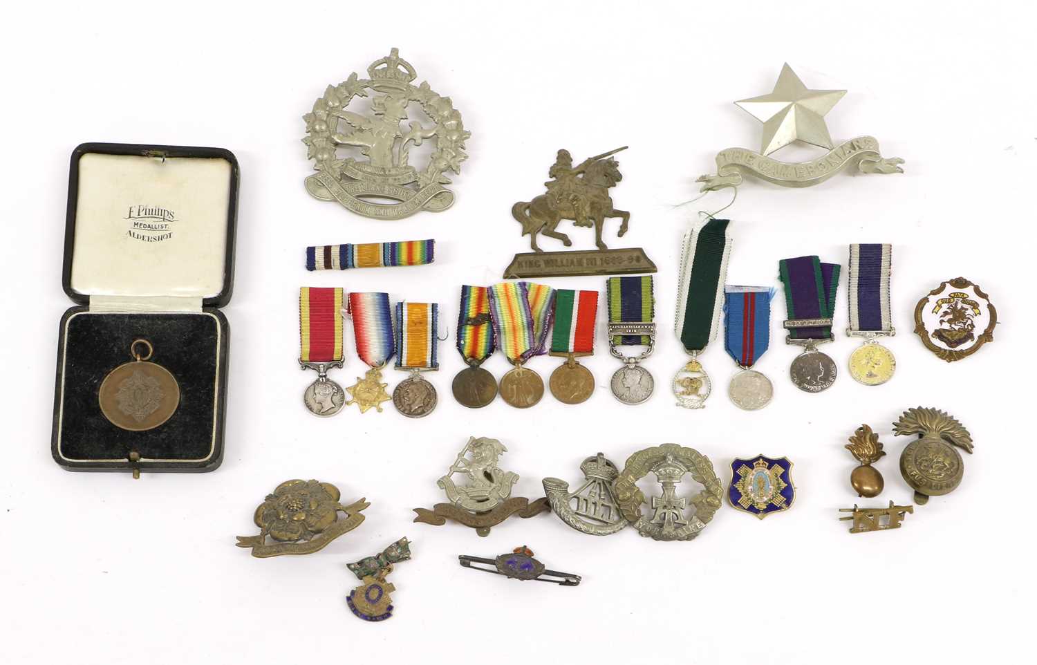 Lot 9 - A Collection of Eleven Miniature Medals,...