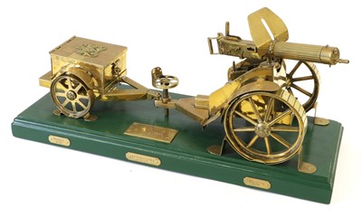 Lot 58 - A Large Brass Model of a First World War...