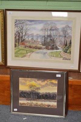 Lot 437 - George Griffiths, Three framed landscape watercolours (3)