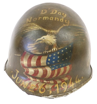 Lot 169 - A Second World War US M1 Combat Helmet Shell,...