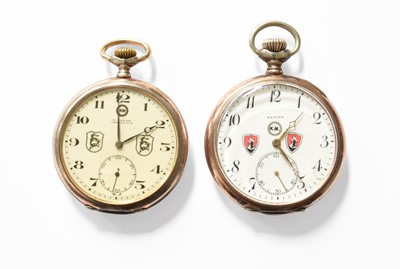 Lot 124 - A Longines Top Wind Pocket Watch, the circular...