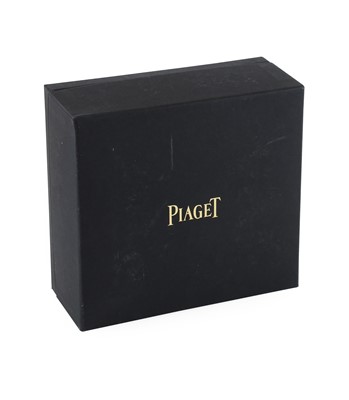 Lot 2186 - Piaget: An 18 Carat White Gold Rectangular...