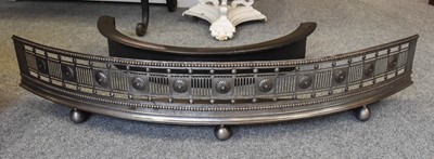 Lot 1477 - A Georgian Pierced and Decorated Curved Steel...