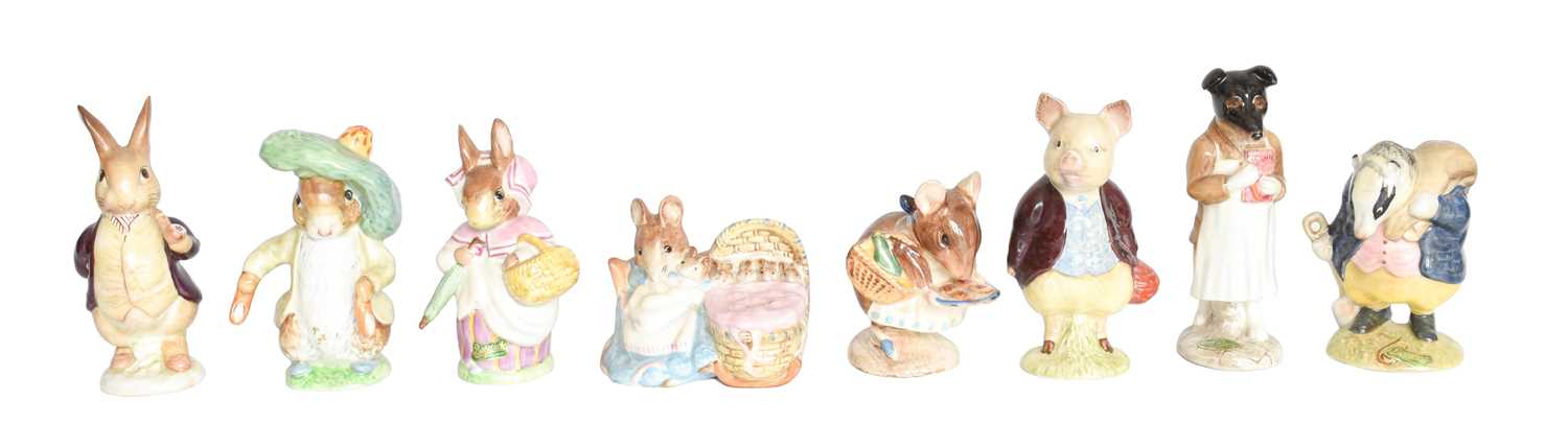 Lot 150 - Beswick Beatrix Potter Figures Including:...