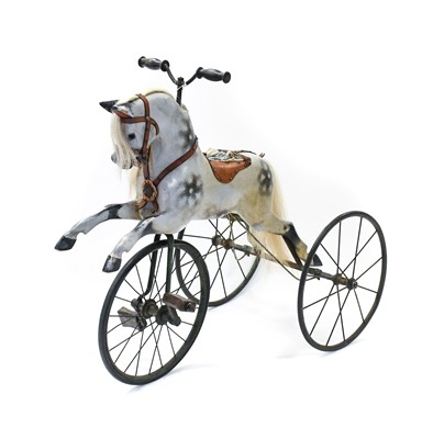 Lot 669 - A Childs Carved and Gesso Painted Horse...