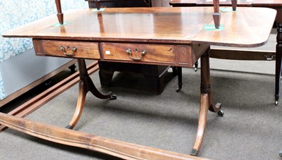 Lot 1366 - A 19th century mahogany sofa table, 155cm by...