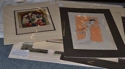 Lot 444 - Quantity of unframed pictures and prints