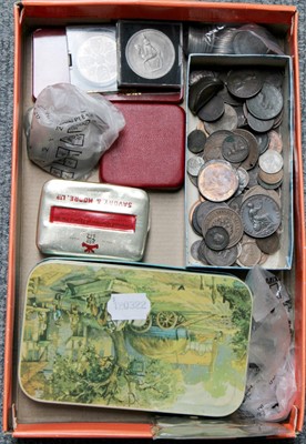 Lot 301 - Mixed Job Lot of British and World Coinage and...