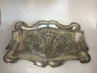 Lot 2084 - An Edward VII Silver Dressing-Table Tray